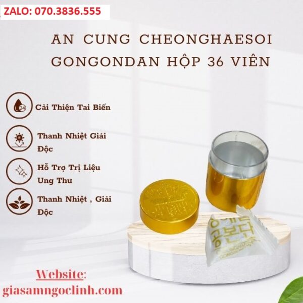 An Cung Cheonghaesoi Gongondan Hộp 36 Viên