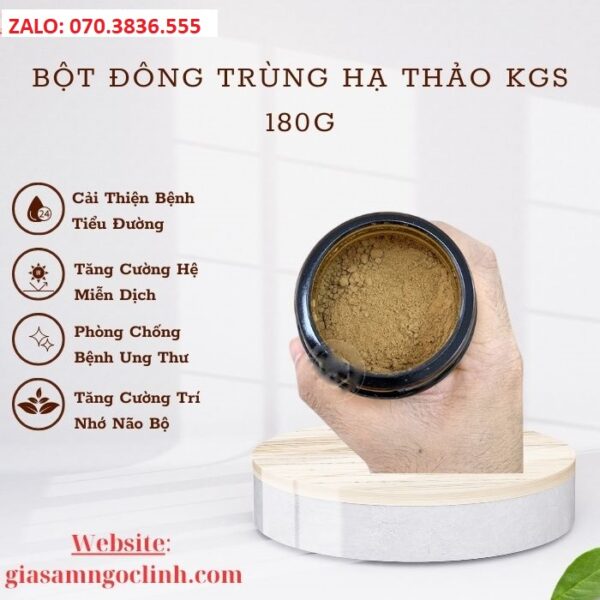 Bột Đông Trùng Hạ Thảo KGS 180G