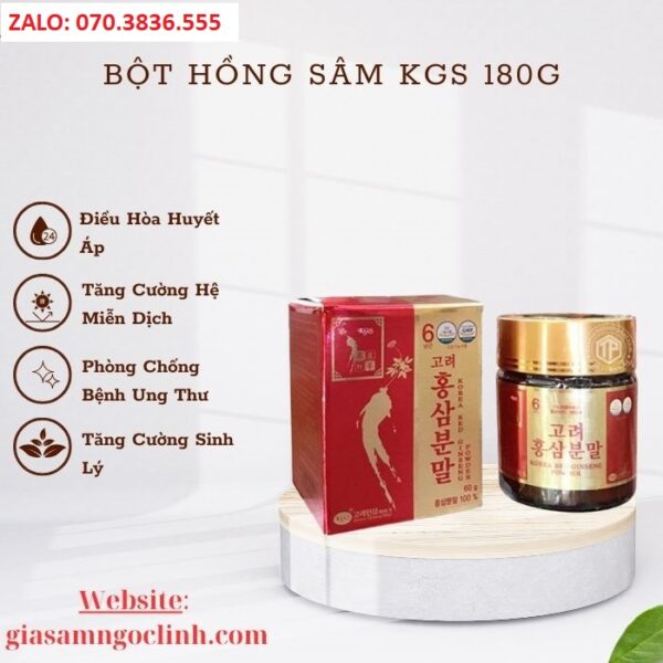 Bột Hồng Sâm KGS 180G