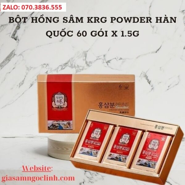 Bột Hồng Sâm KRG Powder Hàn Quốc 60 gói x 1.5g