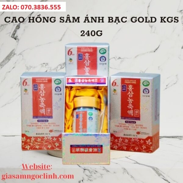 Cao Hồng Sâm Ánh Bạc Gold KGS 240g