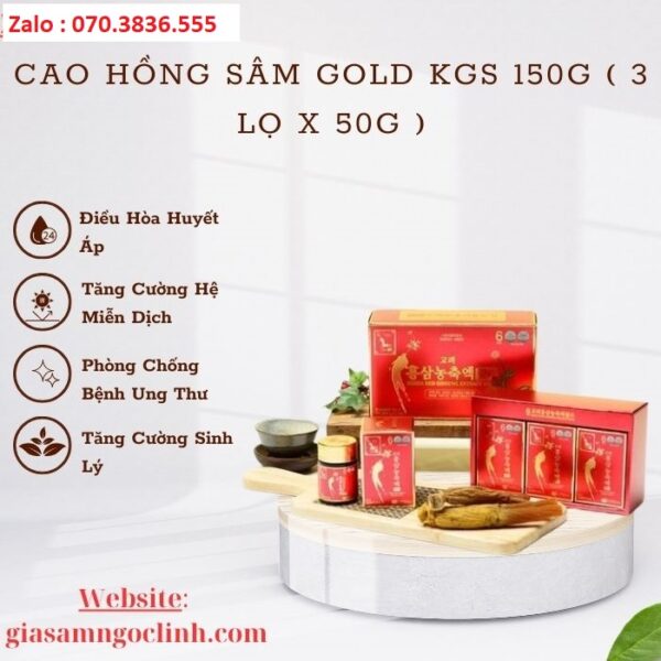 Cao Hồng Sâm Gold KGS 150g