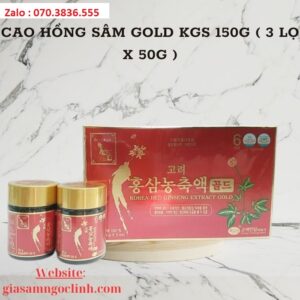 Cao Hồng Sâm Gold KGS 150g Cao Hong Sam Gold KGS 150g 2