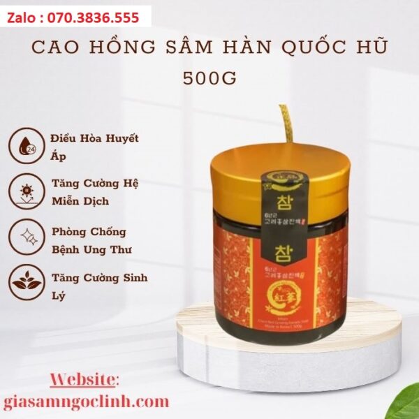 Cao Hồng Sâm Hàn Quốc Hũ 500g