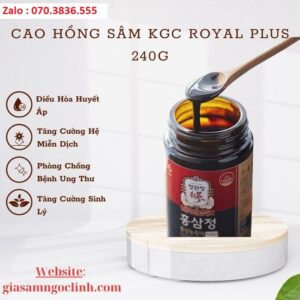 Cao Hong Sam KGC Royal Plus 240g 1