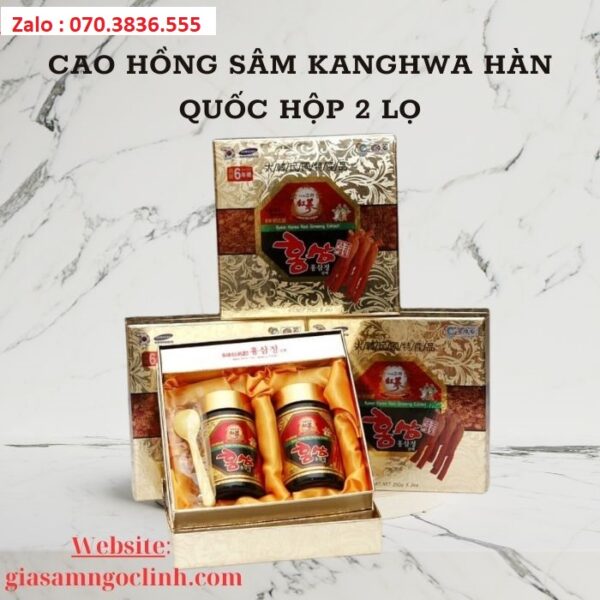 Cao Hồng Sâm Kanghwa Hàn Quốc Hộp 2 Lọ