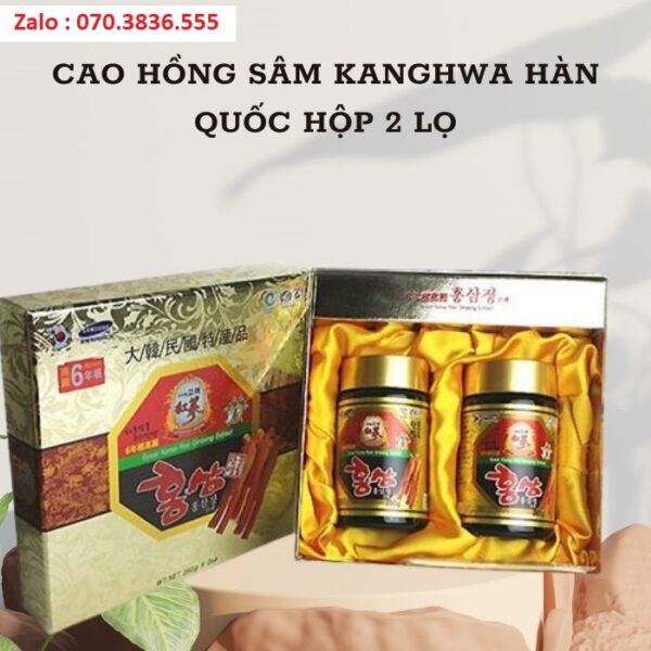Cao Hồng Sâm Kanghwa Hàn Quốc Hộp 2 Lọ