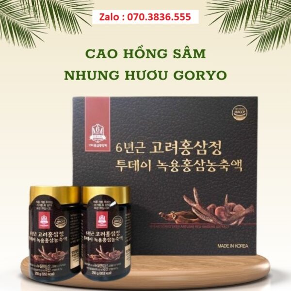 Cao Hồng Sâm Nhung Hươu Goryo