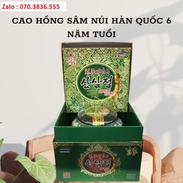 Cao Hồng Sâm Núi Hàn Quốc 6 Năm Tuổi