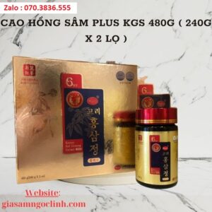 Cao Hồng Sâm PLUS KGS 480G ( 240g x 2 Lọ ) Cao Hong Sam PLUS KGS 480G 240g x 2 Lo 2