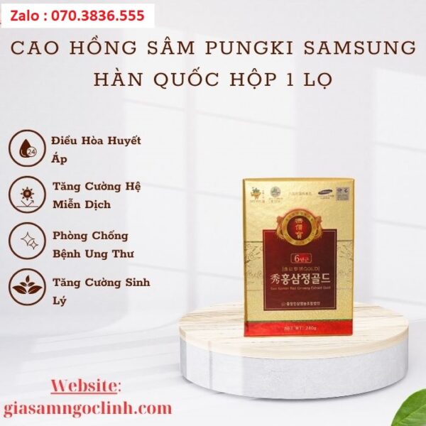 Cao Hồng Sâm Pungki Samsung Hàn Quốc Hộp 1 Lọ
