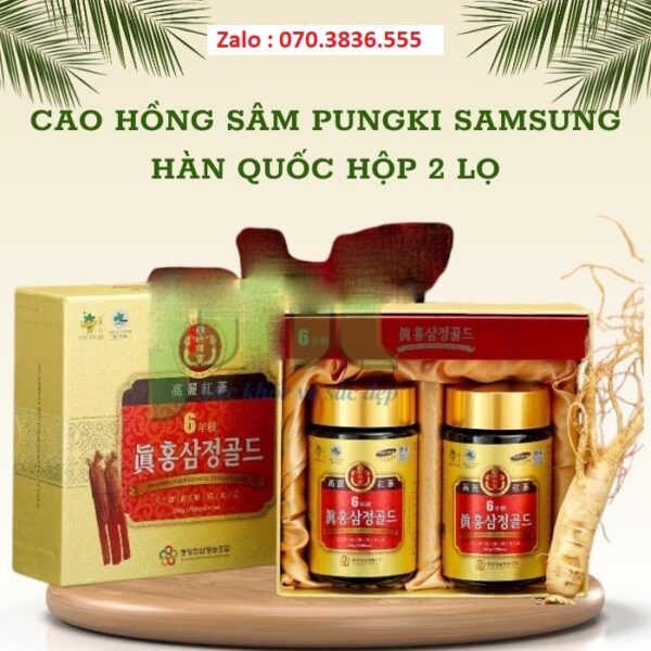 Cao Hồng Sâm Pungki Samsung Hàn Quốc Hộp 2 Lọ