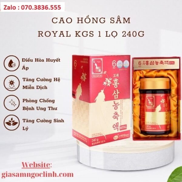 Cao Hồng Sâm Royal KGS 1 Lọ 240g