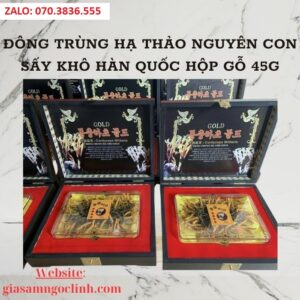 Dong Trung Ha Thao Nguyen Con Say Kho Han Quoc Hop Go 45g 2