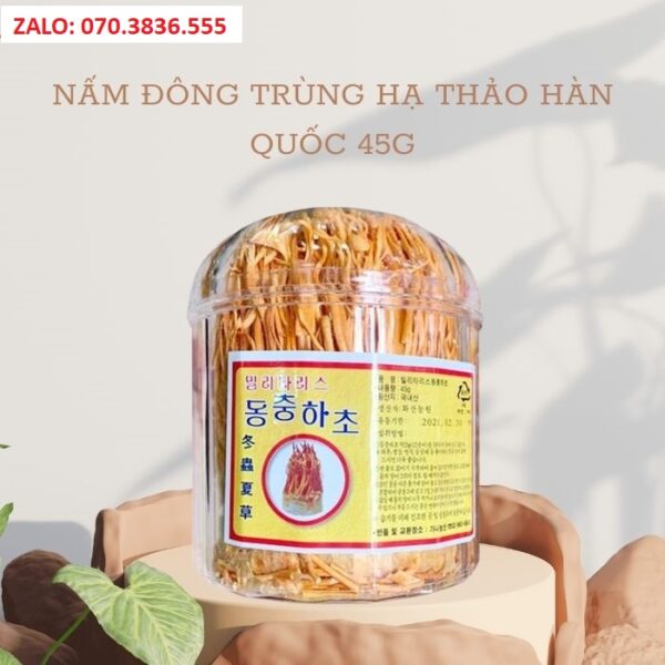 Nấm Đông Trùng Hạ Thảo Hàn Quốc 45g