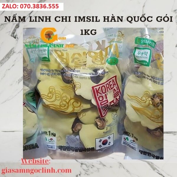Nấm Linh Chi Imsil Hàn Quốc Gói 1kg