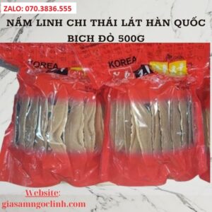 Nam Linh Chi Thai Lat Han Quoc Bich Do 500g 2