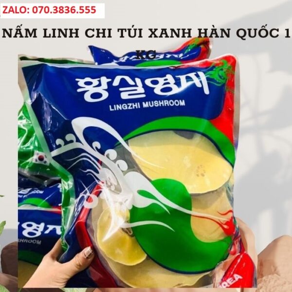 Nấm Linh Chi Túi Xanh Hàn Quốc 1 Kg