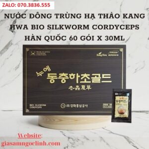 Nuoc Dong Trung Ha Thao Kang Hwa Bio Silkworm Cordyceps Han Quoc 60 goi x 30ml 2