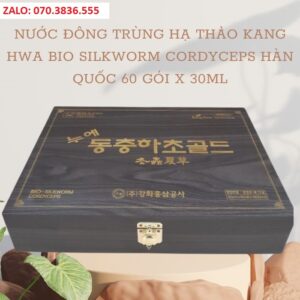 Nuoc Dong Trung Ha Thao Kang Hwa Bio Silkworm Cordyceps Han Quoc 60 goi x 30ml 3
