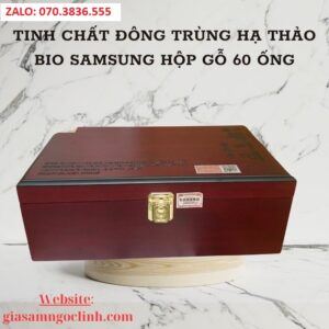 Tinh Chất Đông Trùng Hạ Thảo Bio Samsung Hộp Gỗ 60 ống Tinh Chat Dong Trung Ha Thao Bio Samsung Hop Go 60 ong 2