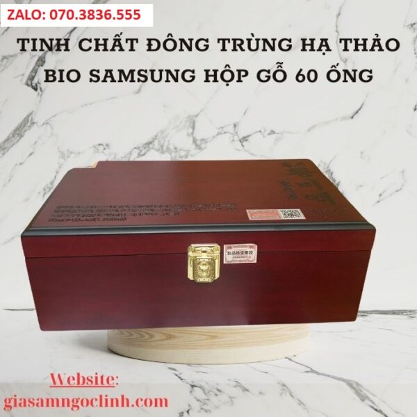 Tinh Chất Đông Trùng Hạ Thảo Bio Samsung Hộp Gỗ 60 ống