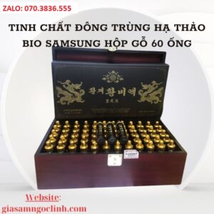 Tinh Chất Đông Trùng Hạ Thảo Bio Samsung Hộp Gỗ 60 ống Tinh Chat Dong Trung Ha Thao Bio Samsung Hop Go 60 ong 4