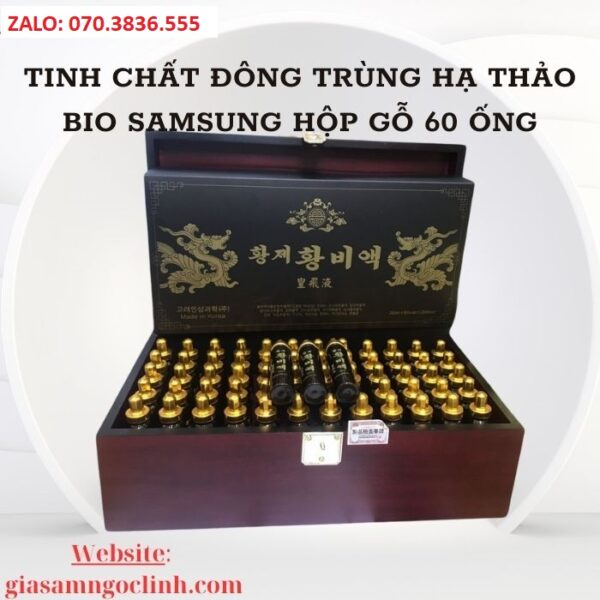Tinh Chất Đông Trùng Hạ Thảo Bio Samsung Hộp Gỗ 60 ống