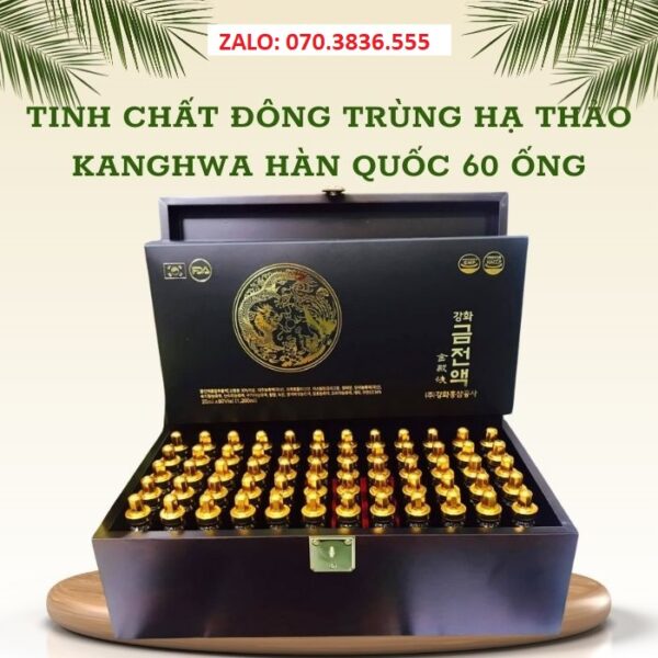 Tinh Chất Đông Trùng Hạ Thảo Kanghwa Hàn Quốc 60 Ống