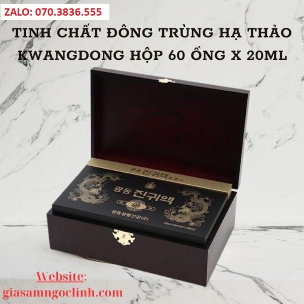 Tinh Chất Đông Trùng Hạ Thảo Kwangdong Hộp 60 ống x 20ml