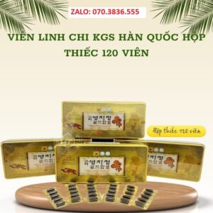 Viên Linh Chi KGS Hàn Quốc Hộp Thiếc 120 Viên