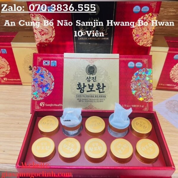 An Cung Bổ Não Samjin Hwang Bo Hwan 10 Viên