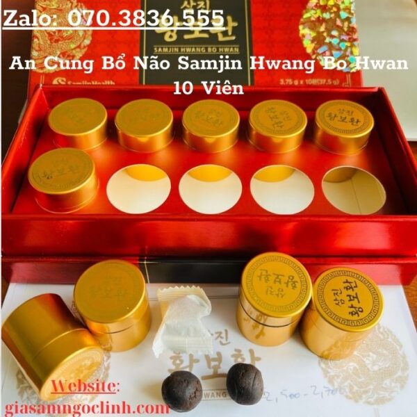 An Cung Bổ Não Samjin Hwang Bo Hwan 10 Viên