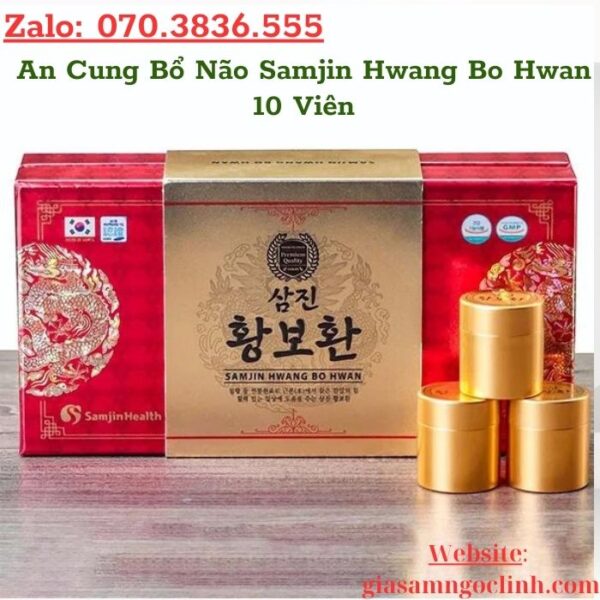 An Cung Bổ Não Samjin Hwang Bo Hwan 10 Viên
