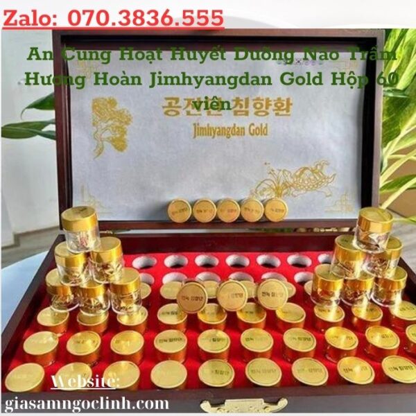 An Cung Hoạt Huyết Dưỡng Não Trầm Hương Hoàn Jimhyangdan Gold Hộp 60 viên