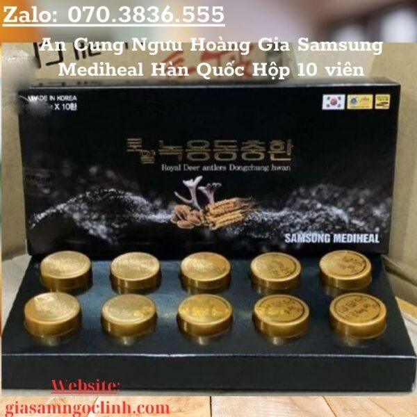 An Cung Ngưu Hoàng Gia Samsung Mediheal Hàn Quốc Hộp 10 viên