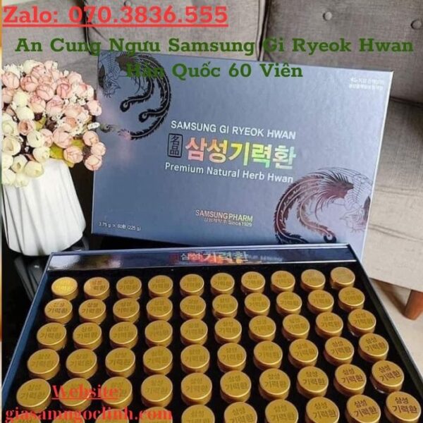 An Cung Ngưu Samsung Gi Ryeok Hwan Hàn Quốc 60 Viên