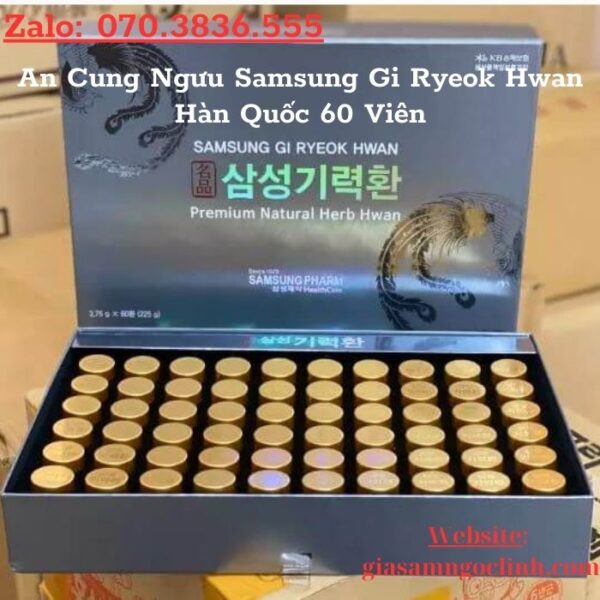 An Cung Ngưu Samsung Gi Ryeok Hwan Hàn Quốc 60 Viên