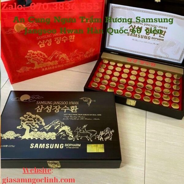 An Cung Ngưu Trầm Hương Samsung Jangsoo Hwan Hàn Quốc 60 viên