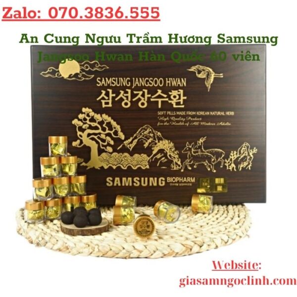 An Cung Ngưu Trầm Hương Samsung Jangsoo Hwan Hàn Quốc 60 viên