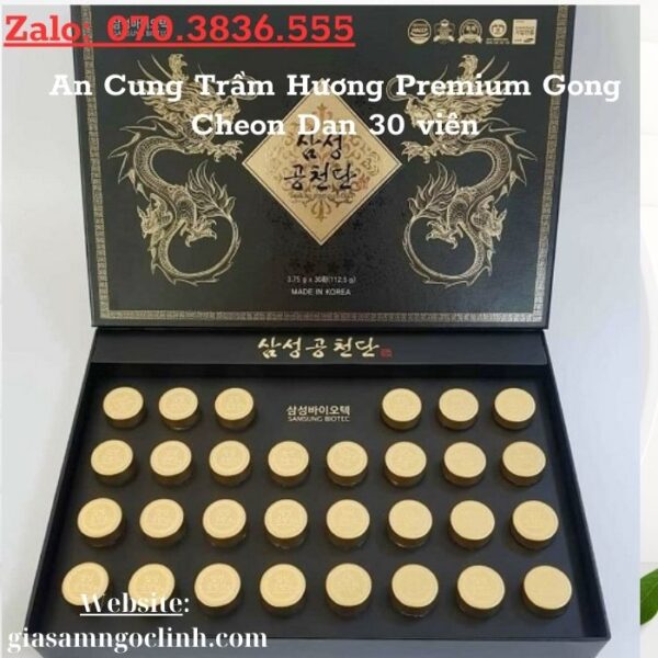 An Cung Trầm Hương Premium Gong Cheon Dan 30 viên