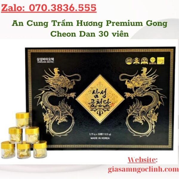 An Cung Trầm Hương Premium Gong Cheon Dan 30 viên