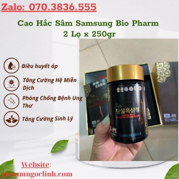 Cao Hắc Sâm Samsung Bio Pharm 2 Lọ x 250gr