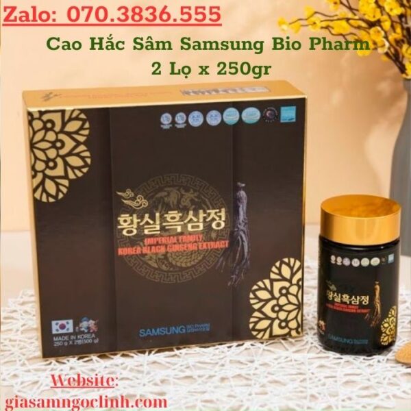 Cao Hắc Sâm Samsung Bio Pharm 2 Lọ x 250gr