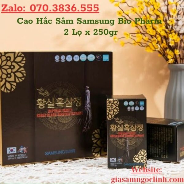 Cao Hắc Sâm Samsung Bio Pharm 2 Lọ x 250gr