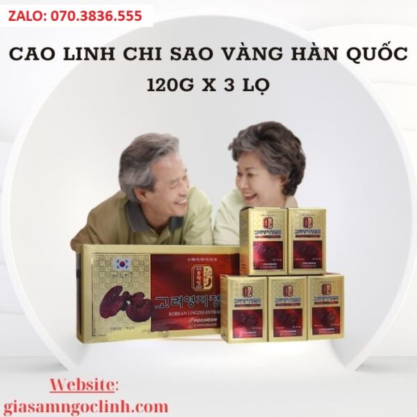 Cao Nấm Linh Chi Pocheon Gold 50g x 5 lọ