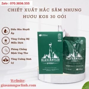 Chiết Xuất Hắc Sâm Nhung Hươu KGS 30 gói Chiet Xuat Hac Sam Nhung Huou KGS 30 goi 1