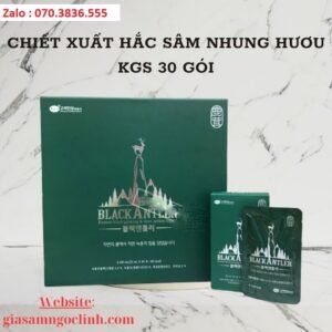 Chiết Xuất Hắc Sâm Nhung Hươu KGS 30 gói Chiet Xuat Hac Sam Nhung Huou KGS 30 goi 2