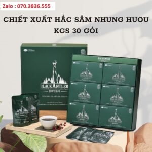 Chiết Xuất Hắc Sâm Nhung Hươu KGS 30 gói Chiet Xuat Hac Sam Nhung Huou KGS 30 goi 3