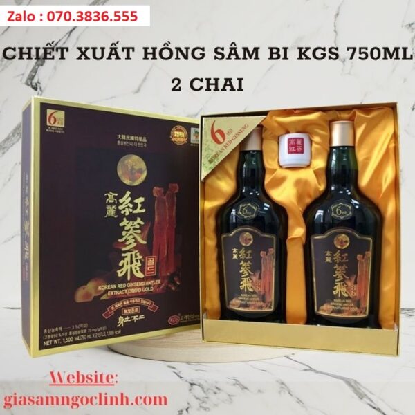 Chiết Xuất Hồng Sâm BI KGS 750ml 2 Chai